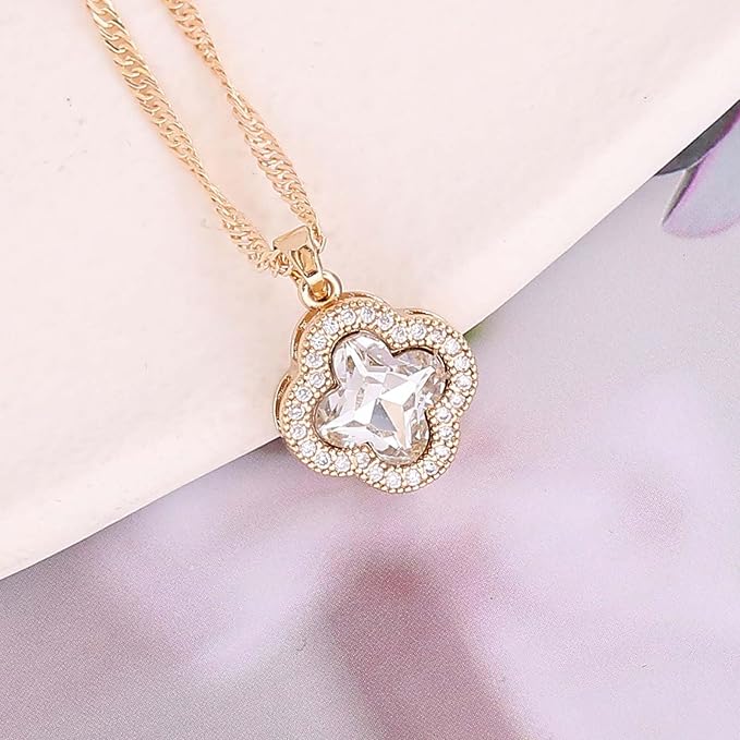 5 Pcs Gold Plated Chain Women Necklace