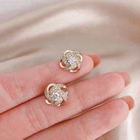 Light Luxury Zircon Stud Earrings