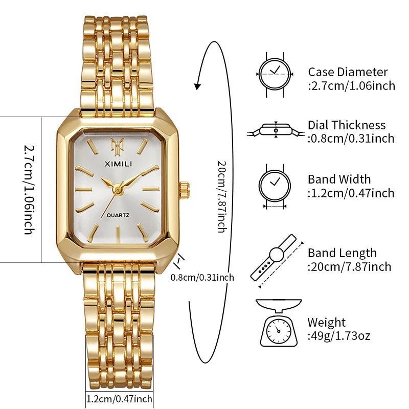 Luxury Women Watches Fashion Rectangle