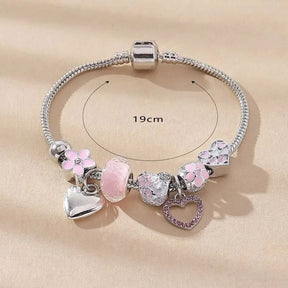 Obega Love Heart Flower Bracelet