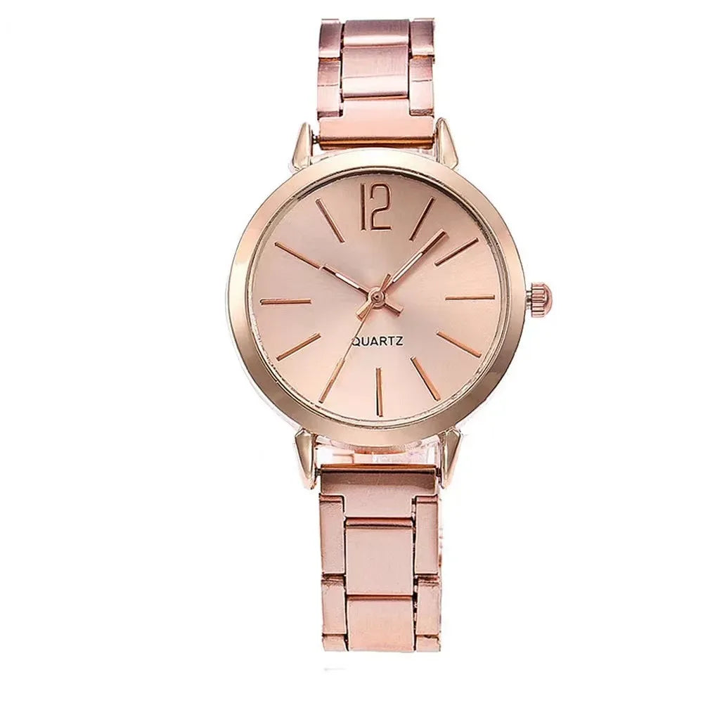 Womens Fashion Simple Digital Alloy Quartz Watch