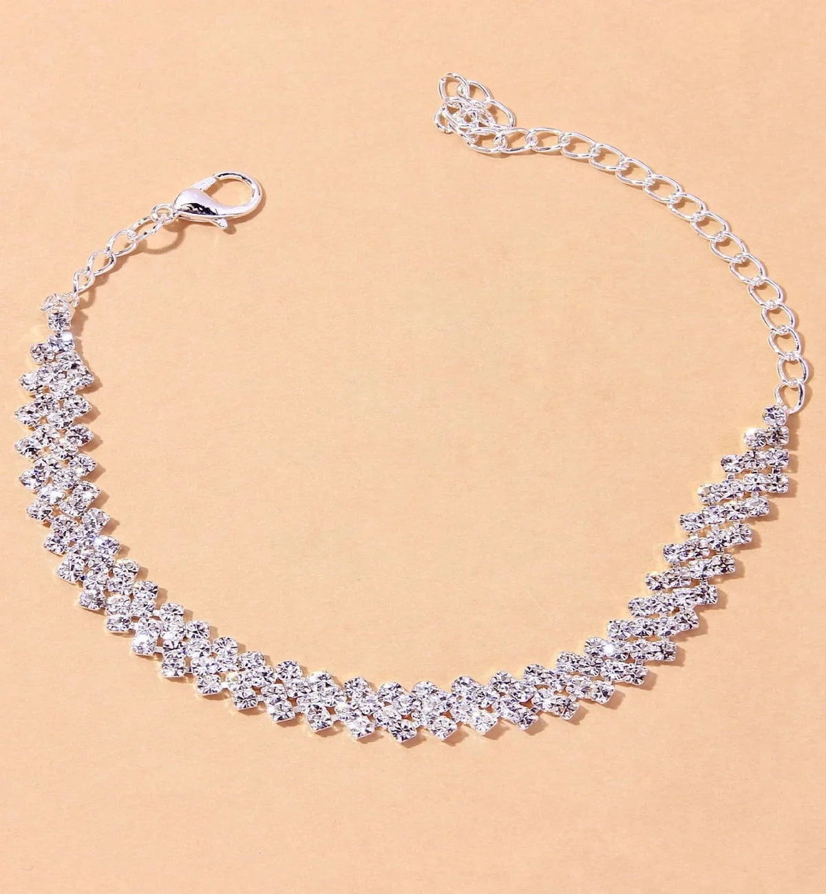 Diamond Love Foot Chain Bracelet