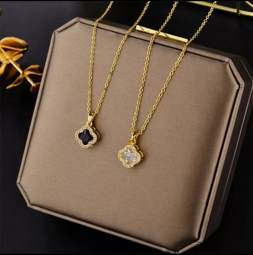 5 Pcs Gold Plated Chain Women Necklace